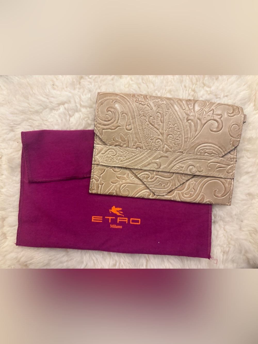 Etro Paisely Embossed Clutch/Wristlet